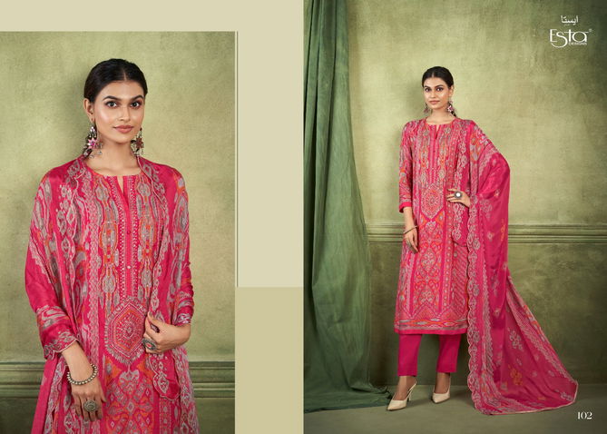 Elaric By Esta Muslin Silk Digital Printed Dress Material Wholesale Price in Surat